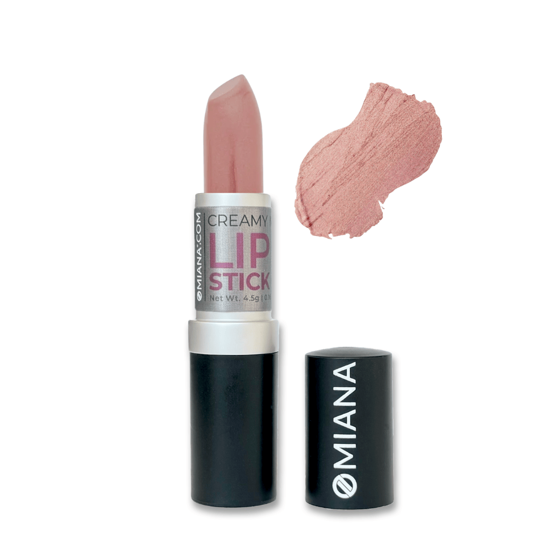 Omiana Natural Cosmetics Lipstick Pretty in Paris Creamy Mineral Lipstick - Titanium Dioxide-Free + Mica-Free Options!